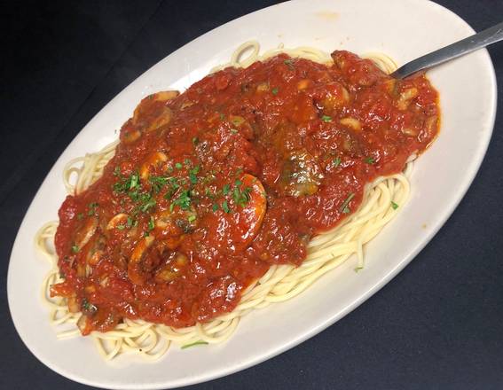 Order Spaghetti With Meat Sauce food online from Scarpino's Family Restaurant store, Bradenton on bringmethat.com