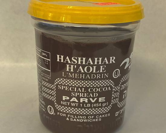 Order Hashahar Cocoa Spread Parve (1lb) food online from Mr. Kosher store, Encino on bringmethat.com