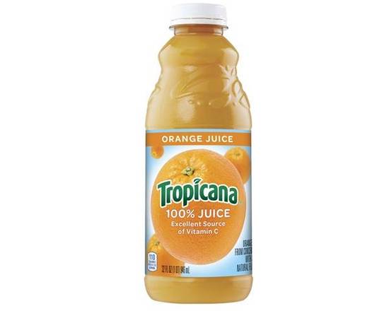 Order Tropicana Orange Juice 32 Oz food online from Trumbull Super Stop store, Trumbull on bringmethat.com