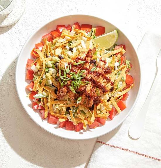 Order THE ORIGINAL BBQ CHICKEN CHOPPED SALAD food online from California Pizza Kitchen store, Plano on bringmethat.com