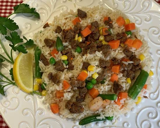 Order Beef Fried Rice Combo food online from Crispy Chicken & Rice store, Garland on bringmethat.com