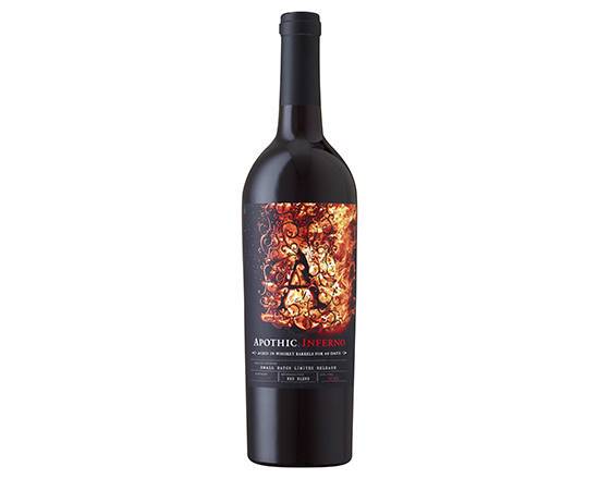 Order Apothic Inferno Red Blend, 750mL red wine (15.9% ABV) food online from Bellerose Wines & Liquor store, Queens on bringmethat.com