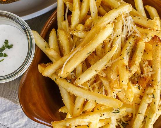 Order Garlic Parmesan Fries food online from Hof Hut store, Torrance on bringmethat.com