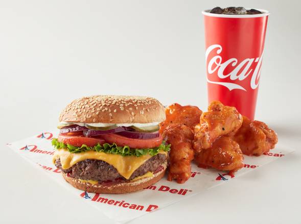 Order Combo Burger food online from American Deli store, Columbia on bringmethat.com
