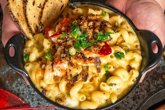 Order Lobster Mac & Cheese - available 3pm - 9pm food online from Pinstripes store, North Bethesda on bringmethat.com