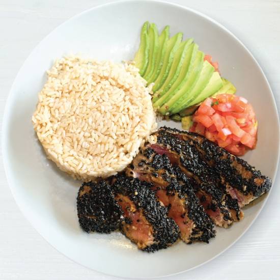 Order Sesame Crusted Ahi Tuna Platter food online from Carrot Express store, Weston on bringmethat.com