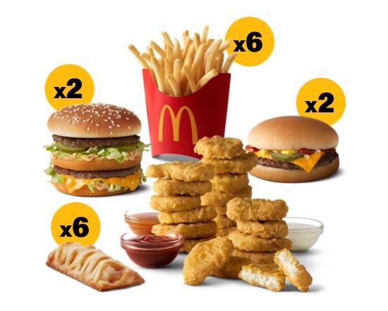 Order Favorites for 6  food online from Mcdonald's store, MANTECA on bringmethat.com