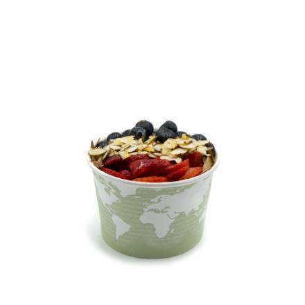 Order Blueberry, Strawberry, & Sliced Almonds Oatmeal Bowl food online from Playa Bowls store, Baltimore on bringmethat.com