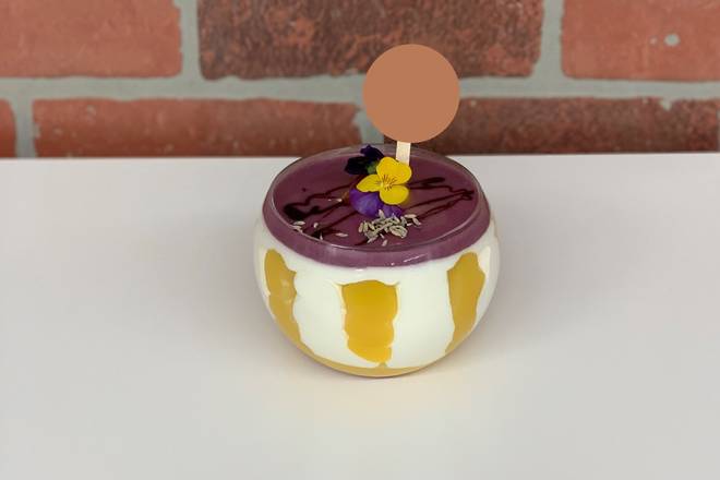 Order Lavender/Lemon Curd Dessert Bowl (Signature) food online from Lb Cake Stop store, Baldwin Park on bringmethat.com