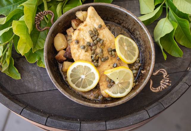 Order Pollo Capperi E Limone (6 oz) food online from Cucina Caprese Pizzeria store, San Diego on bringmethat.com