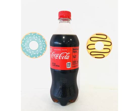 Order Bottle Soda: Coca-Cola  food online from Donut Tacos Palace store, Austin on bringmethat.com