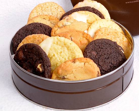Order Deluxe Variety Cookie Tin (16 pcs) food online from Cookie...take a bite store, Santa Rosa on bringmethat.com