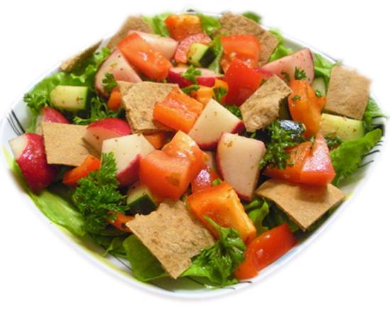 Order Fatoush Chicken Salad food online from Kabob Coney Island store, Oak Park on bringmethat.com