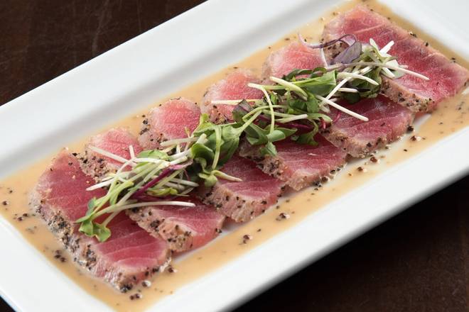 Order SEARED TUNA* food online from RA Sushi Bar store, Las Vegas on bringmethat.com
