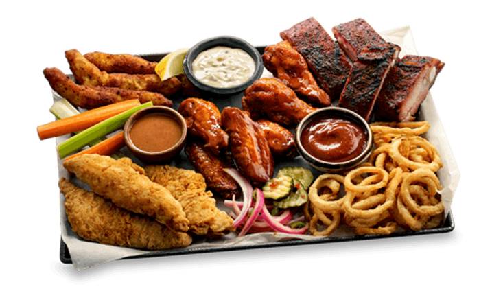 Order Dave's Sampler Platter Appetizer food online from Famous Daves store, Ft. Myers on bringmethat.com