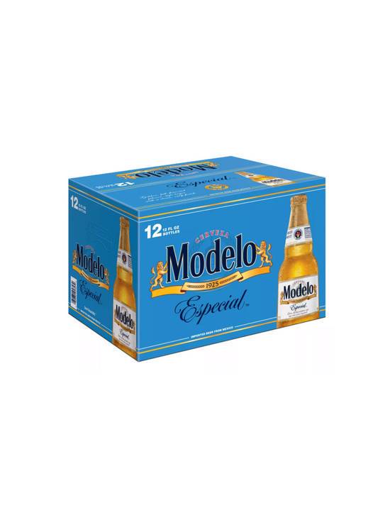 Order Modelo 12pk 12 OZ Bottle (4.4 % ABV) food online from Chevron Extramile store, W Sacramento on bringmethat.com