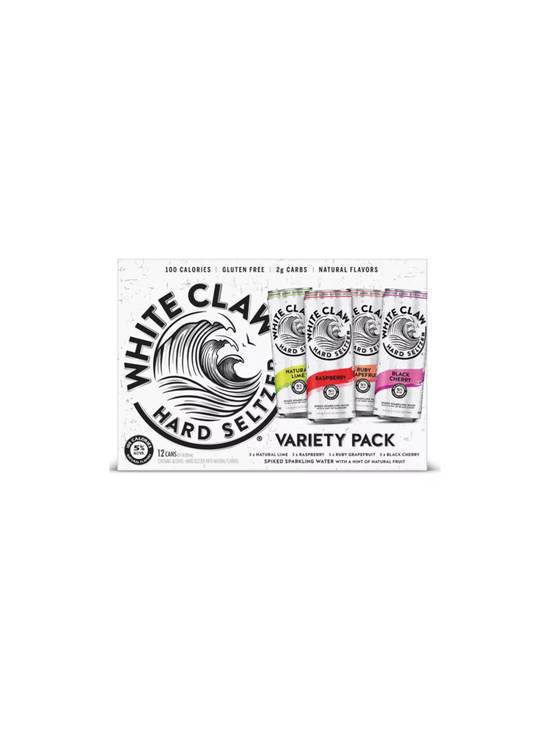 Order White Claw Hard Seltzer Variety Pack No.2 12pk 12 OZ Can (mango) (5 % ABV) food online from Chevron Extramile store, W Sacramento on bringmethat.com