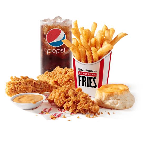 Order 3 pc. Crispy Tenders Combo food online from Kfc store, Mobile on bringmethat.com