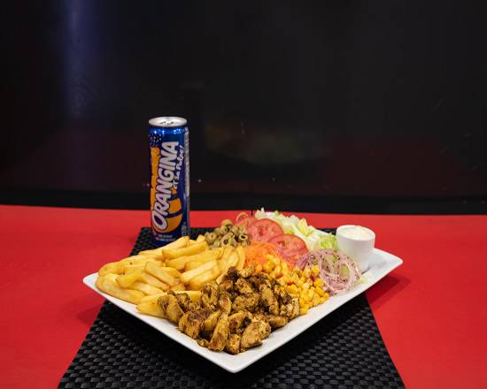 Menu assiette poulet curry