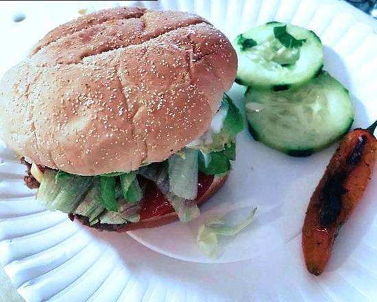 Order Mexican-Style Burger food online from TAQUERIA LA PAPA store, Des Moines on bringmethat.com