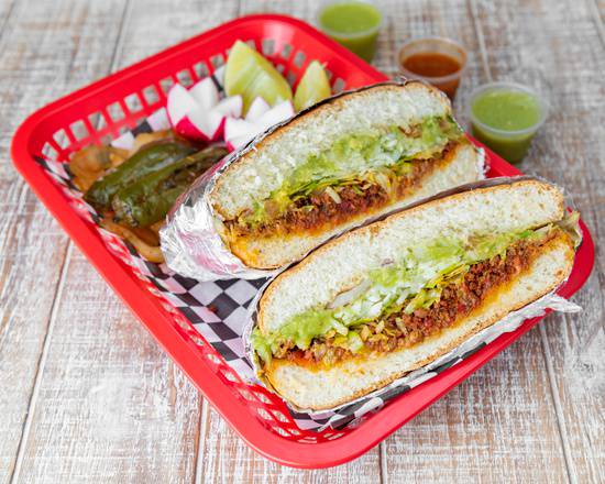Order Tortas food online from Tacos Manuel store, Anaheim on bringmethat.com