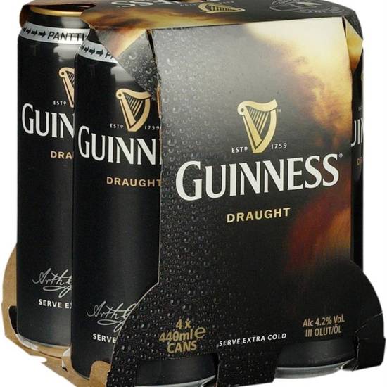 Order GUINNESS DRAUGHT 4PK-15OZ CANS food online from Rocky Liquor store, Claremont on bringmethat.com