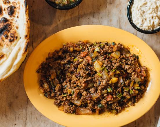 Order Ghallaba Daqqah (Ground Beef) food online from Hadramout Restaurant store, New York on bringmethat.com