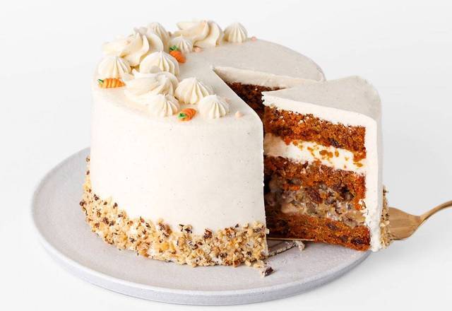 Order Slice Carrot Cake food online from Sweet Lady Jane Bakery store, Santa Monica on bringmethat.com