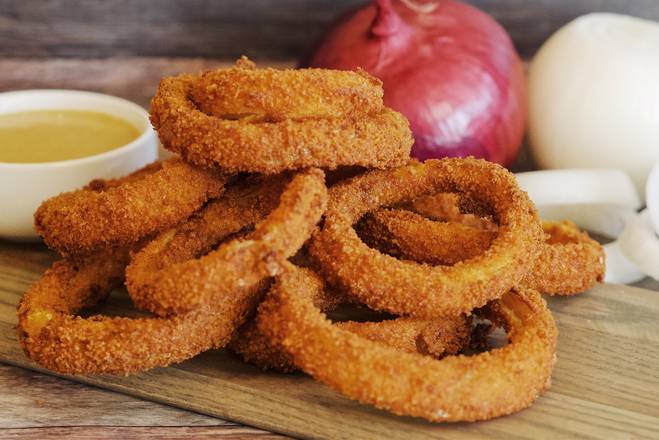 Order Onion Rings food online from Holy Schnitzel store, Roseland on bringmethat.com