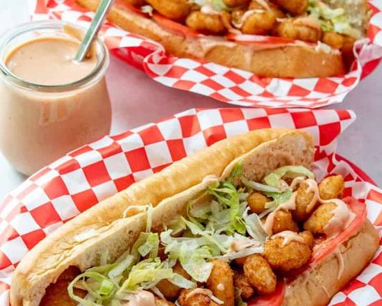 Order PO Boy Shrimps Sandwich food online from The Munchie Machine store, Cape Coral on bringmethat.com