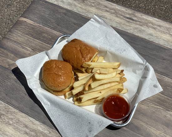 Order Kids Size Two Hamburgers food online from Serranos Mexican Food store, Queen Creek on bringmethat.com