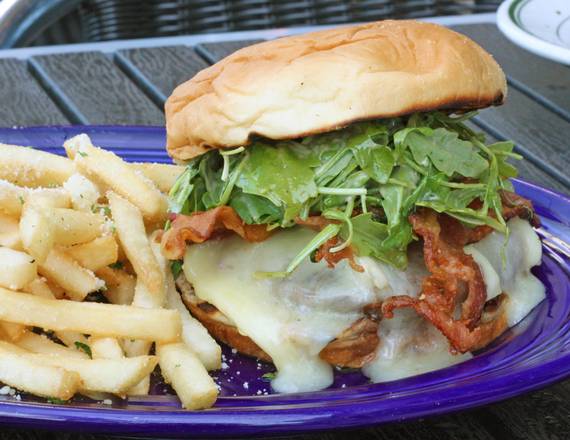 Order Brie and Bacon Cheeseburger food online from Mama On 39 store, Huntington Beach on bringmethat.com