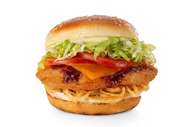 Order Crispy BBQ Chicken Sandwich food online from Fresh Set store, Sunset Valley on bringmethat.com