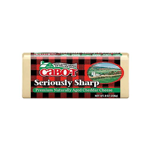 Order Cabot Seriously Sharp Cheddar 8oz food online from Everyday Needs By Gopuff store, Fairfield on bringmethat.com