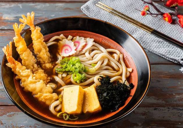 Order U(A) Shrimp Tempura Udon  food online from Kyuramen 九汤屋 store, Cherry Hill on bringmethat.com