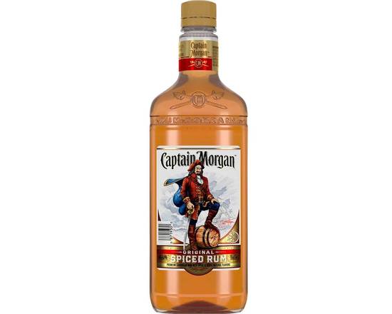 Order Captain Morgan Spiced Plt, 750mL rum (35.0% ABV) food online from Xtra Liquors & Wines store, WEST MIAMI on bringmethat.com