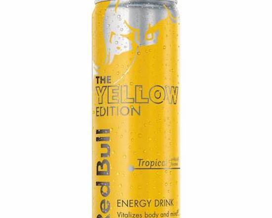 Order Red Bull Yellow Edition, Tropical 12oz food online from George's Market store, San Francisco on bringmethat.com