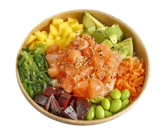 Poké bowl saumon mangue