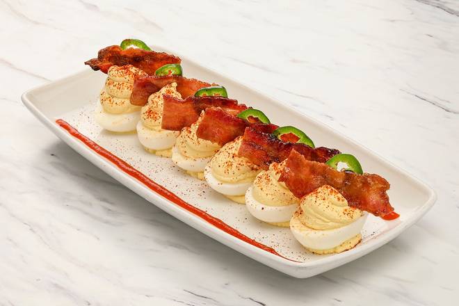 Order Bacon Deviled Eggs food online from Firebirds Wood Fired Grill store, Omaha on bringmethat.com