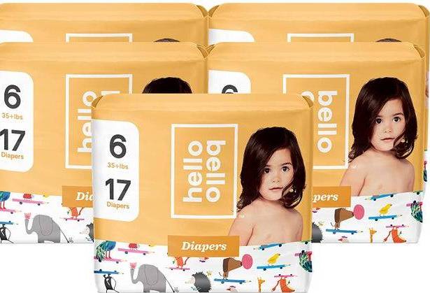 Order Hello Bello Baby Diapers - Size 6 - Teachers Pet Pattern - Super Absorbent & Hypoallergenic Baby Diapers - 18 ct food online from Turbo Merce store, Alpharetta on bringmethat.com