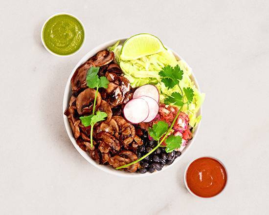 Order Mushroom Burrito Bowl food online from Blessed Burrito Bowls store, Sherman Oaks on bringmethat.com