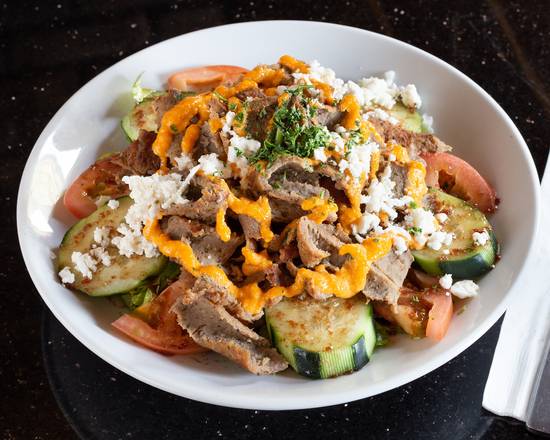 Order Gyro Salad food online from Oasis Lebanese Cuisine store, Hillsboro on bringmethat.com
