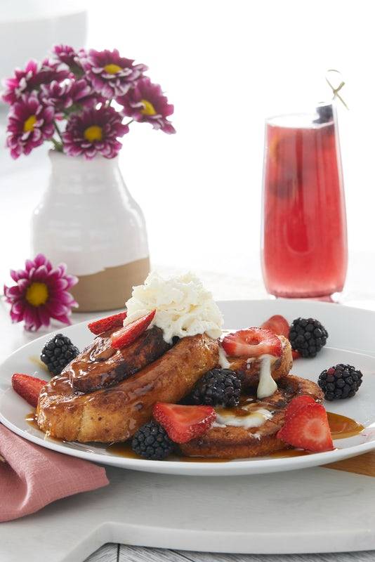 Order Cinnamon Roll French Toast - Vegetarian Option food online from Another Broken Egg store, Mountain Brook on bringmethat.com