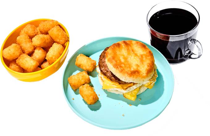 Order SAUSAGE, EGG & CHEESE BISCUIT COMBO food online from Krystal-Hillsborough store, Tampa on bringmethat.com