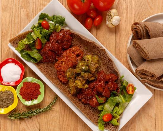Order Meat Combo Braker food online from Embrace Ethiopia store, San Francisco on bringmethat.com