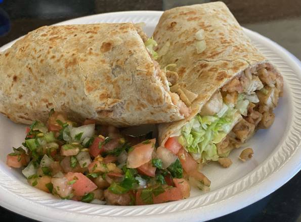 Order Chicken Burrito (Burrito De Pollo) food online from La Costenita Mexican Cantina store, Greensboro on bringmethat.com