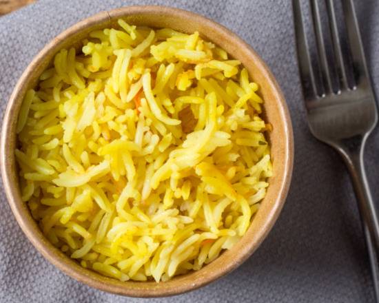 Order Spiced Turmeric Rice food online from Soom Soom Fresh Mediterranean store, Los Angeles on bringmethat.com