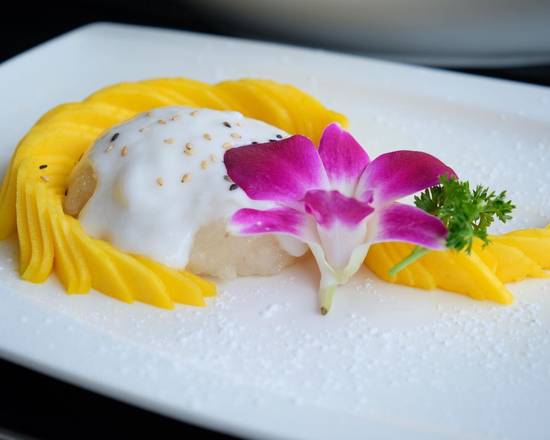 Order Mango Sticky Rice food online from Sweet Basil Thai House store, Foster City on bringmethat.com