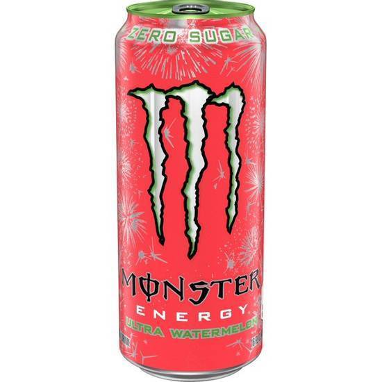 Order Monster Ultra Watermelon (16 oz) food online from Ampm store, Seattle on bringmethat.com