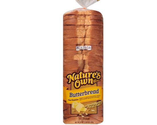 Order Nature's Own Sliced Bread (20 oz) food online from Bay Supermarket store, Miami Beach on bringmethat.com
